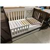 Image 2 : CRIB 54 X 30" WITH PULL OUT DRAWER