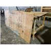 Image 2 : WORK TABLE, SAW HORSES, & 2 LARGE SHEETS OF PLYWOOD 48 X 96"