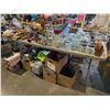 Image 2 : TOP + BOTTOM TABLE OF ASSORTED SET DEC ITEMS AND MISC. ITEMS (TABLE NOT INCLUDED)