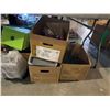 Image 8 : TOP + BOTTOM TABLE OF ASSORTED SET DEC ITEMS AND MISC. ITEMS (TABLE NOT INCLUDED)