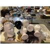 Image 2 : TOP + BOTTOM TABLE OF ASSORTED SET DEC ITEMS AND MISC. ITEMS (TABLE NOT INCLUDED)