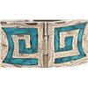 Image 2 : Vintage Taxco Sterling & Inlay Turquoise Bracelet