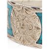 Image 3 : Vintage Taxco Sterling & Inlay Turquoise Bracelet