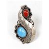 Image 1 : Navajo Old Pawn Sterling Turquoise Ring, Size 7.5