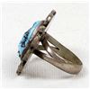 Image 3 : Navajo Old Pawn Sterling Turquoise Ring, Size 7.5