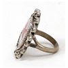 Image 3 : Navajo Sterling Inlay Redbird Ring, Size 5