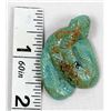 Image 9 : Zuni Turquoise Rattlesnake Fetish by Quam