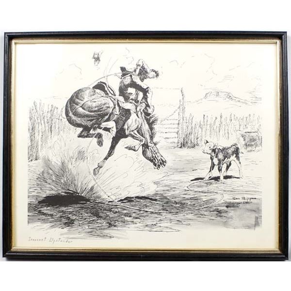 Vintage George Phippen ''Innocent Bystander'' Print