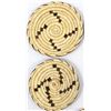 Image 4 : 5 Native American Tohono O'odham Flat Baskets