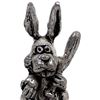 Image 2 : Whimsical Pewter Baseball Player Rabbit