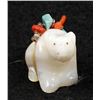 Image 2 : Zuni Mother of Pearl Bear Fetish by F. Laiwakete