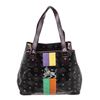 Image 1 : MCM Black Visetos Coated Canvas Lion Shopper Tote Bag