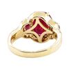 Image 3 : 5.01 ctw Ruby and Diamond Ring - 14KT Yellow Gold