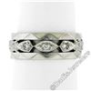 Antique 14kt White Gold 0.20 ctw Diamond 7mm Eternity Band Ring