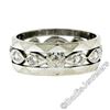 Image 5 : Antique 14kt White Gold 0.20 ctw Diamond 7mm Eternity Band Ring