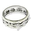 Image 8 : Antique 14kt White Gold 0.20 ctw Diamond 7mm Eternity Band Ring