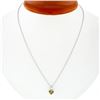 Image 3 : 14k White Gold GIA 0.70 ctw Fancy Deep Brown Orange Heart Natural Diamond Pendan