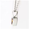 Image 4 : 14k White Gold GIA 0.70 ctw Fancy Deep Brown Orange Heart Natural Diamond Pendan