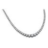 Image 1 : 18K White Gold 14.42CTW Diamond Necklace, (SI1-SI2/F-G)