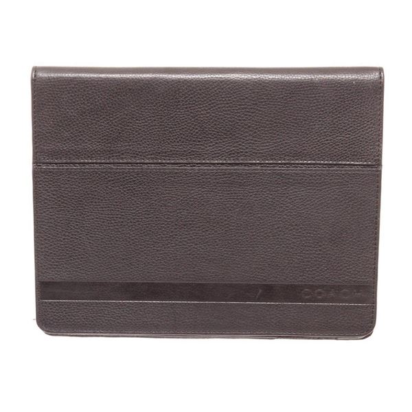 Coach Black Leather Camden Ipad case