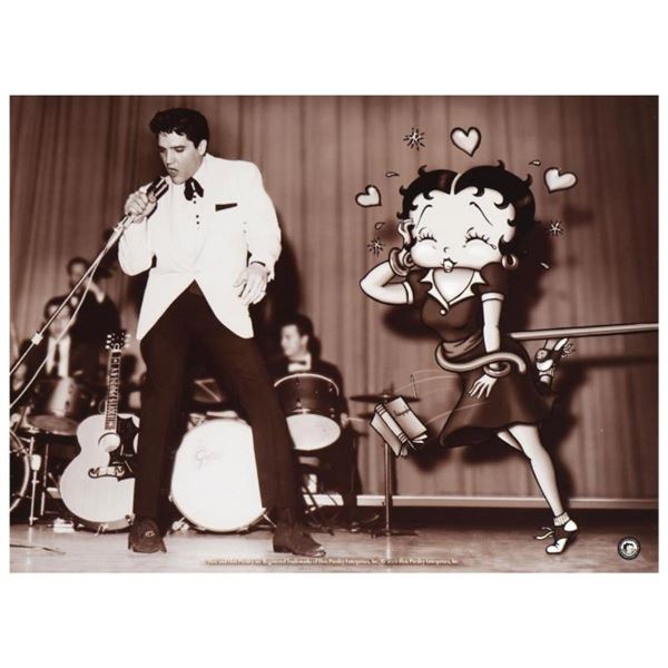 "Starstruck Betty (with Elvis)" Limited Edition Lithograph from King Features Sy