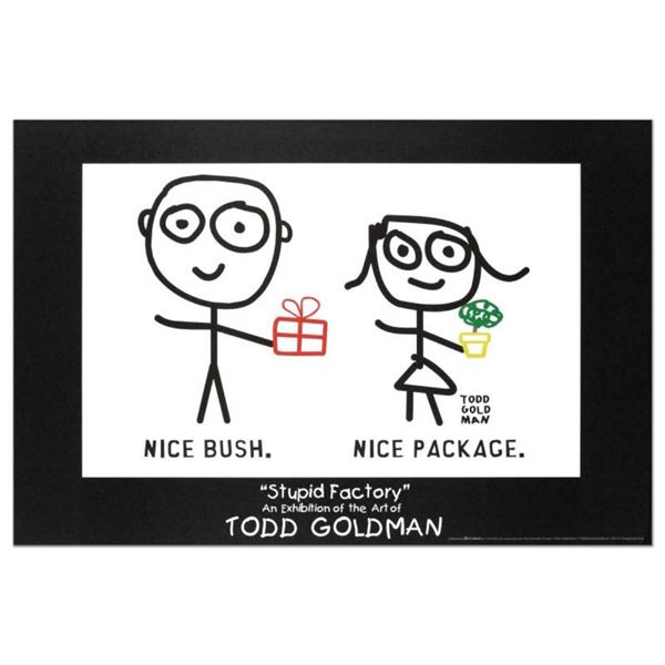 "Nice Package. Nice Bush." Collectible Lithograph (36" x 24") by Renowned Pop Ar