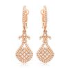 Image 1 : 14k Rose Gold 0.75CTW Diamond Earrings, (I1/I)