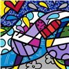 Image 2 : Romero Britto "Wine Country Purple" Hand Signed Limited Edition Giclee on Canvas