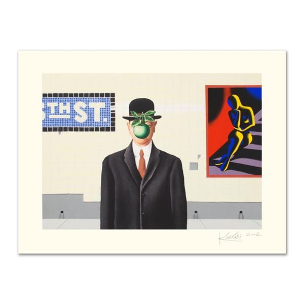 Mark Kostabi, "Going Places" Limited Edition Serigraph, Numbered and Hand Signed