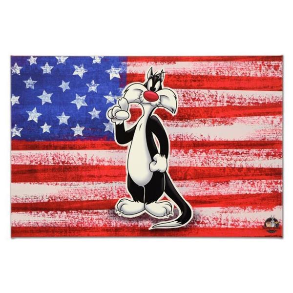 Looney Tunes, "Patriotic Series: Sylvester" Numbered Limited Edition on Canvas w