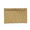 Image 1 : Gucci Beige Ostrich Card Holder Wallet