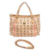 Image 1 : MCM Ivory Visetos Coated Canvas Shopper Tote Bag