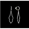Image 2 : 1.17 ctw Diamond Earrings - 14KT White Gold
