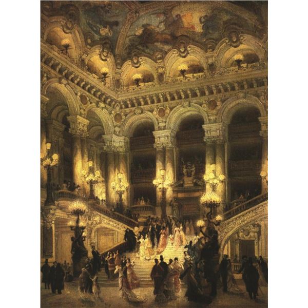 Jean Beraud Lobby Of Paris Opera