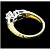 Image 3 : 0.64 ctw Diamond Ring - 14KT Yellow And White Gold