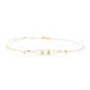 Image 1 : 1.60 ctw Opal and Diamond Bracelet - 14KT Yellow Gold