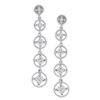 14k White Gold 0.50 ctw Diamond Earrings, (SI3/G-H)