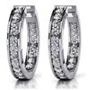 14k White Gold 0.75CTW Diamond Earrings, (VS/F-G)