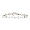 2.20 ctw Round Brilliant Cut Diamond Tennis Bracelet - 14KT White Gold