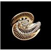 Image 2 : 0.29 ctw Diamond Ring - 14KT Rose and White Gold
