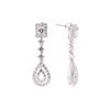Image 2 : 3.70 ctw Diamond Earrings - 14KT White Gold