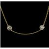 14KT Yellow Gold 4.87 ctw Diamond Necklace