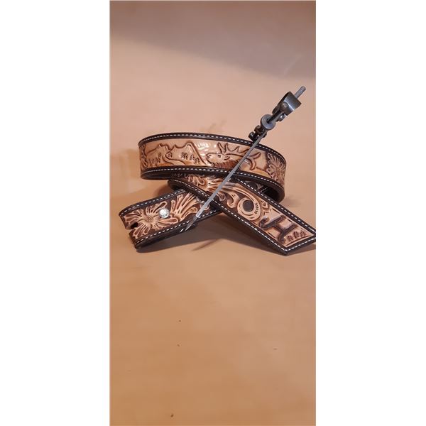 Custom Leather Belt and Rifle Sling