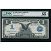 1899 $1 Black Eagle Silver Certificate PMG 65EPQ