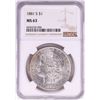 Image 1 : 1881-S $1 Morgan Silver Dollar Coin NGC MS63 Nice Toning