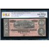 Image 1 : 1864 $10 T-68 Confederate PCGS 64PPQ