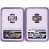 Image 2 : Lot of (2) 1942 Mercury Dime Coins NGC MS65