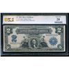 Image 1 : 1899 $2 Mini Porthole Silver Certificate PCGS 20