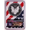 Image 2 : 2018-W $1 Proof American Silver Eagle Coin NGC PF69 Ultra Cameo Congratulations Flag