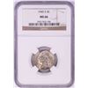 1945-S Jefferson Wartime Silver Nickel Coin NGC MS66
